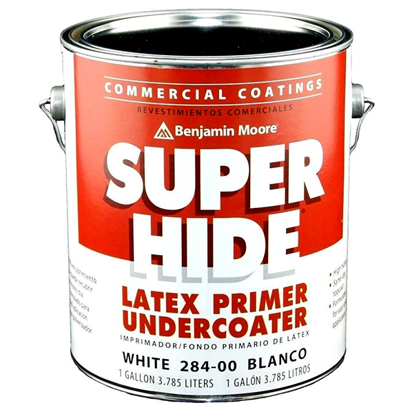 Departments - PAINT - BENJAMIN MOORE SUPER HIDE LATEX PRIMER WHITE (1 GAL.  284-00)