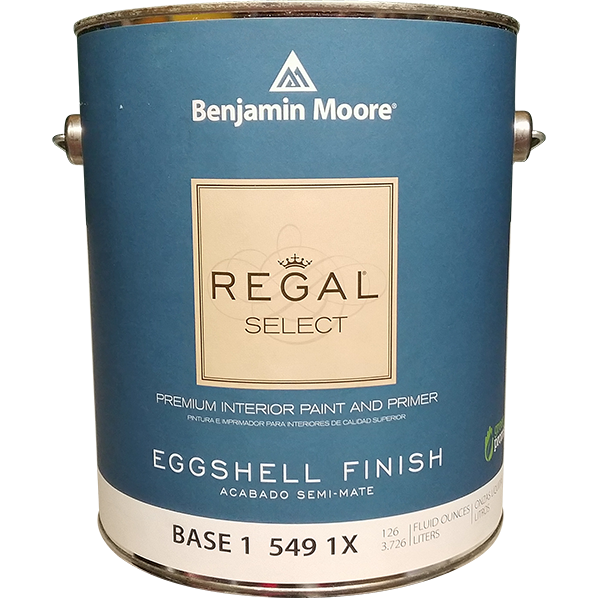 PAINT - BENJAMIN MOORE REGAL SELECT INTERIOR & PRIMER EGGSHELL FINISH BASE 1 (1 GAL. 549-1X)
