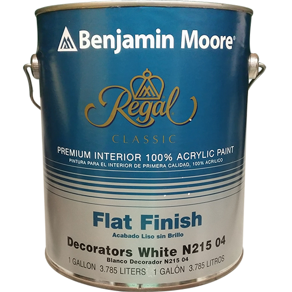 PAINT - BM REGAL FLAT DEC WH GAL