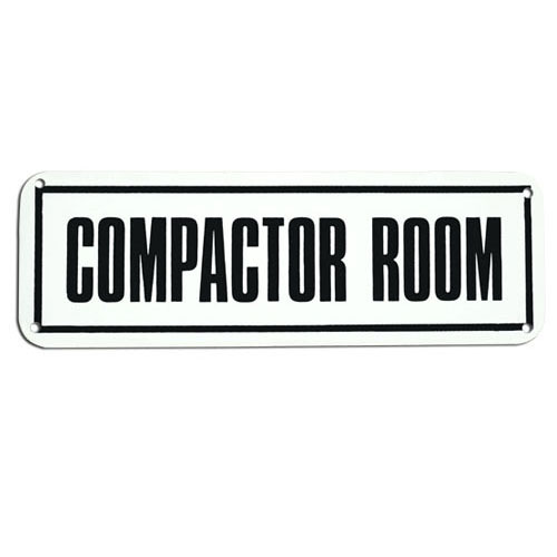 SIGN - COMPACTOR ROOM 3 X 9
