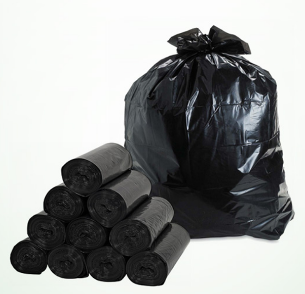 BAGS - #4 ROLL BLACK HD POLY