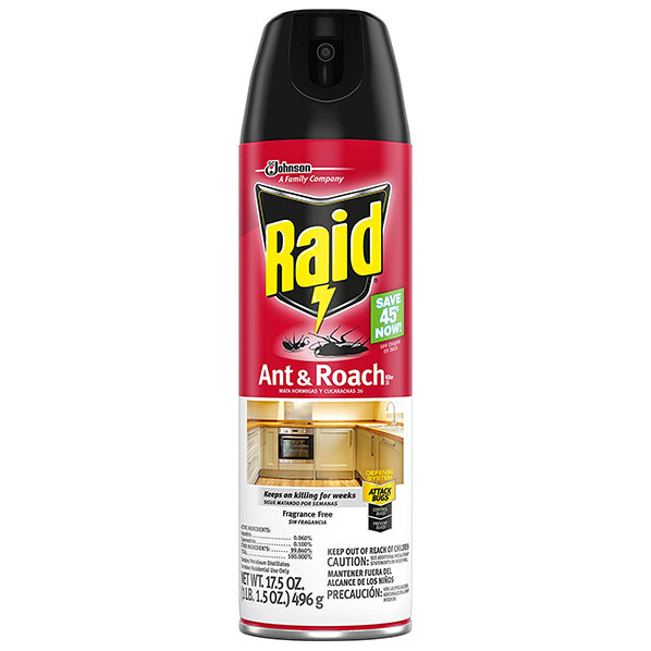 RAID UNSCENTED ROACH SPRAY (17.5 OZ.) 