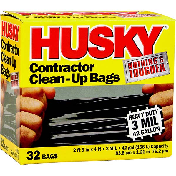 BAGS - 42 GAL BLACK HD HUSKY