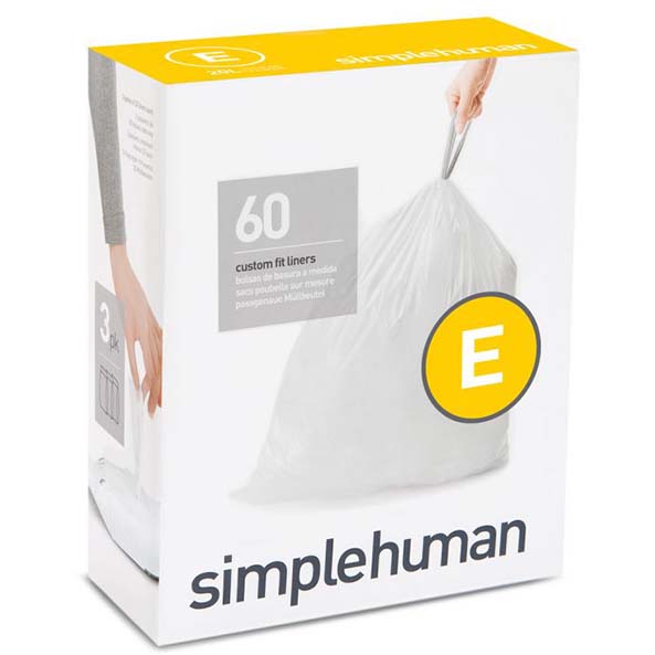 BAGS - SIMPLE HUMAN E 20L/60CT