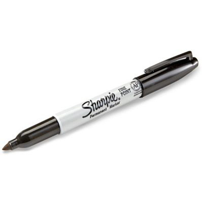 MARKER - SHARPIE FINE POINT BLK