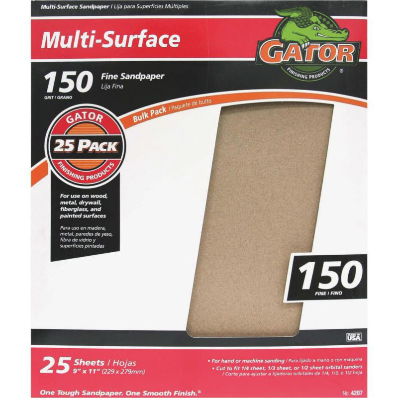 SANDPAPER - 150 GRIT SHEET 9X11