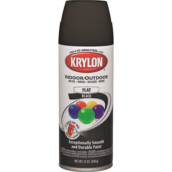 SPRAY PAINT - KRYLON FLAT BLACK