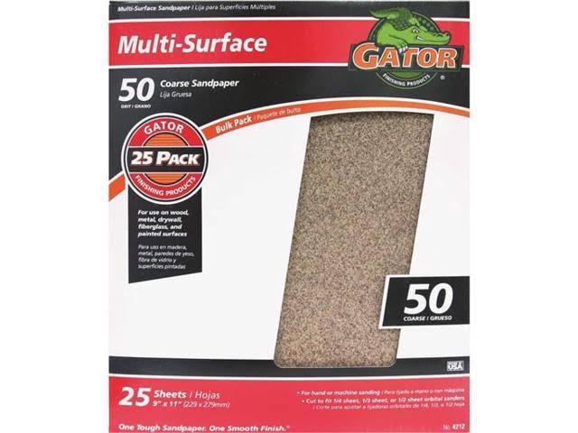 SANDPAPER - 50 GRIT SHEET 9X11