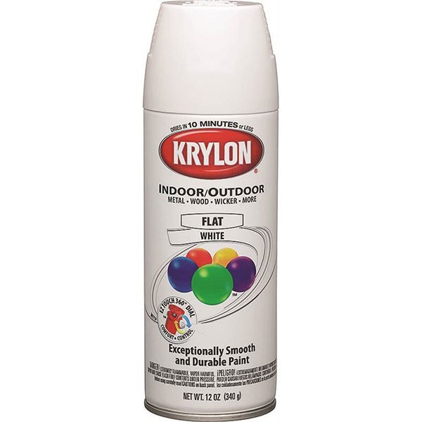 SPRAY PAINT - KRYLON FLAT WHITE