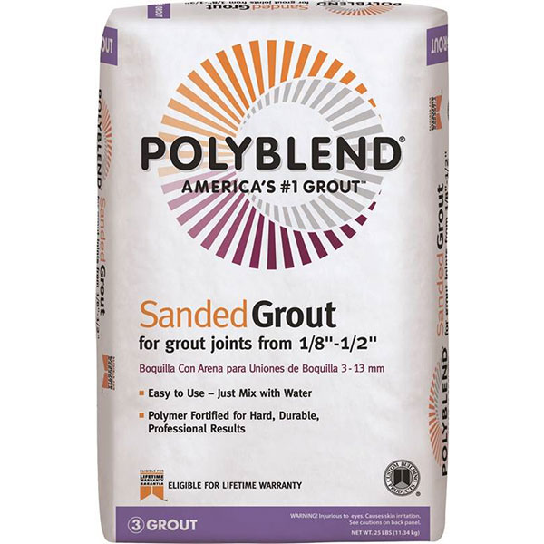 TILE GROUT - 25LB WHITE FLOOR SAND