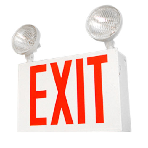 FIXTURE - EMERGENCY EXIT NYC LED 2-HEAD 6V