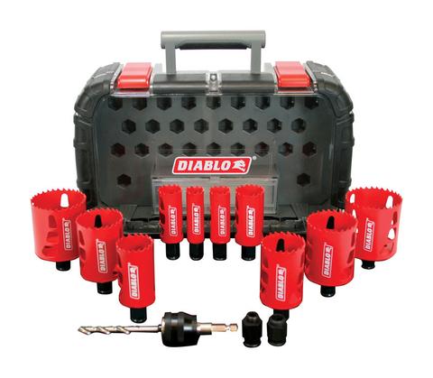 HOLE SAW KIT - DIABLO 14 PC.