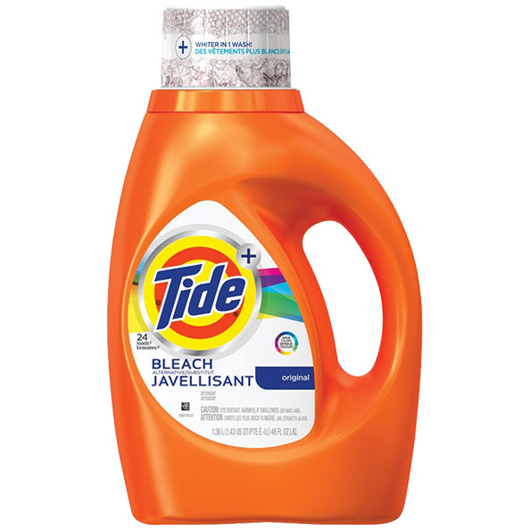 TIDE LIQUID - 46 OZ. W/BLEACH