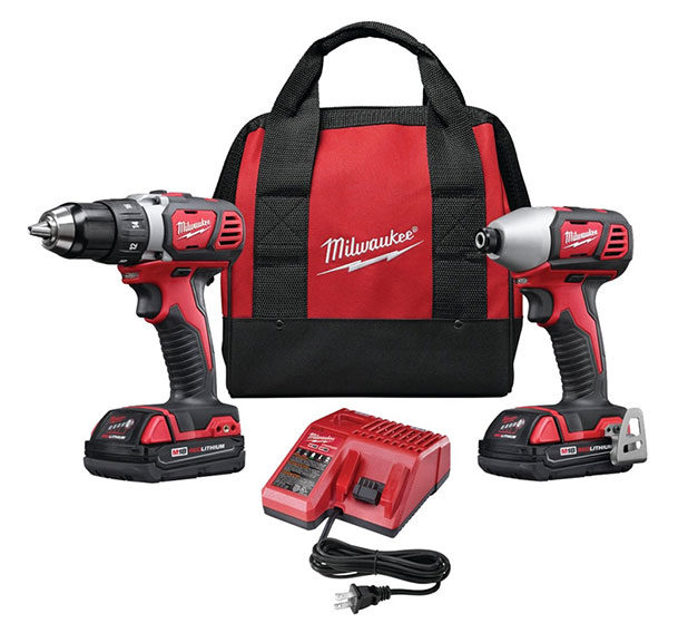 DRILL & IMPACT KIT - MILWAUKEE 18V