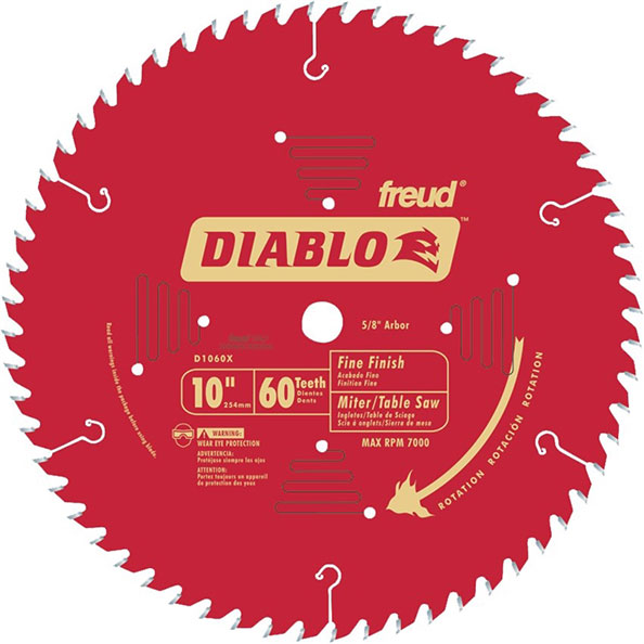 BLADE - MITER SAW 10" 60T DIABLO