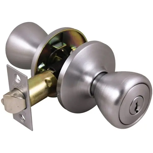 ENTRY LOCK - STAINLESS TULIP