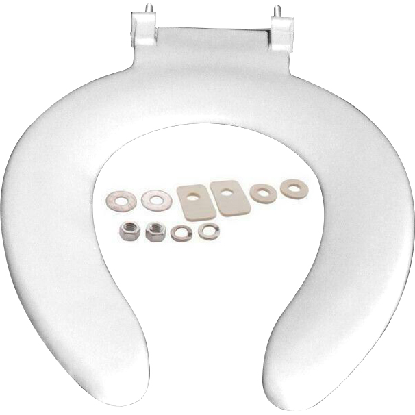 TOILET SEAT - WHT ELOG W/O TOP