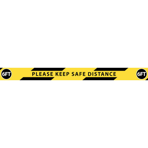 FLOOR SIGN - KEEP SAFE DISTANCE