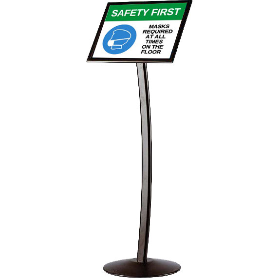 FLOOR STAND - 8-1/2" X 11" BLACK