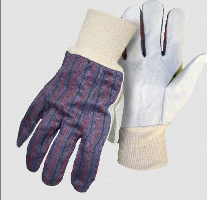 GLOVES - LEATHER PALM KNIT