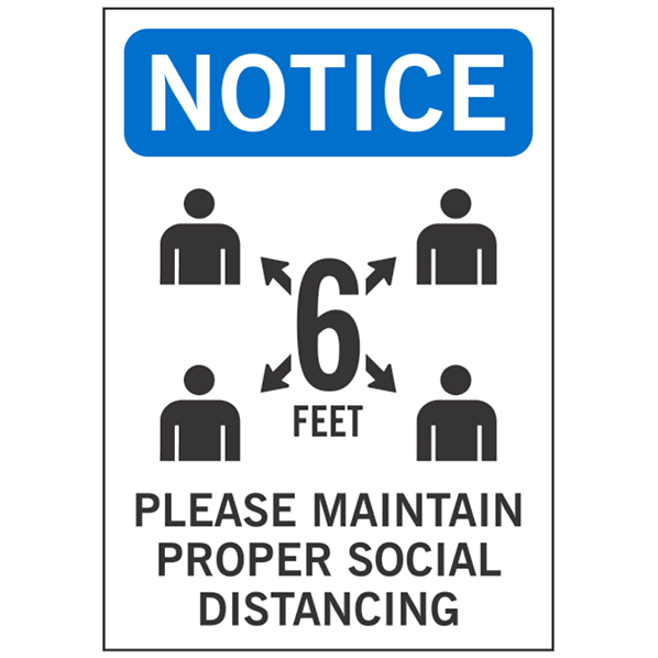 Maintain 6' Distance