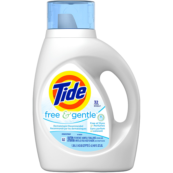 TIDE LIQUID - 46 OZ. FREE & GENT