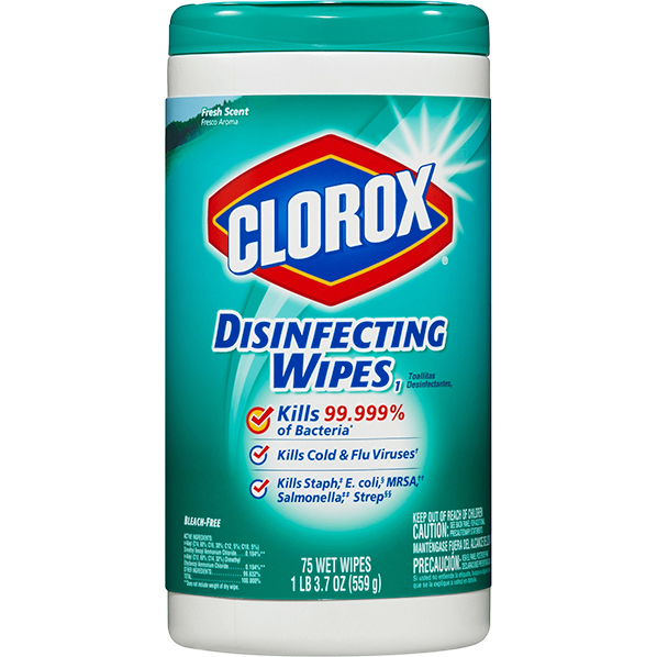 CLOROX WIPES - FRESH SCENT PK/75