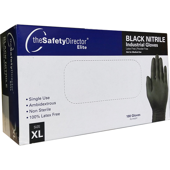 GLOVES - BLACK NIT XL SAFETY DIR