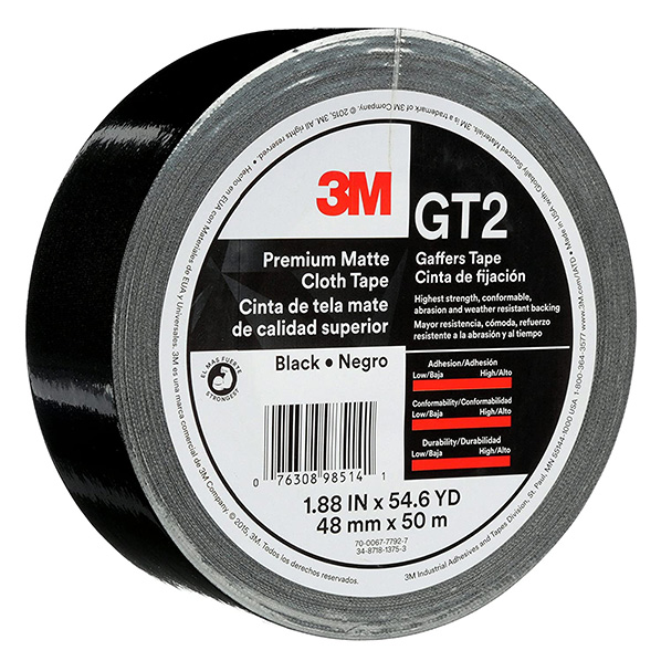 TAPE - GAFFER - 2" X 60 YD 3M