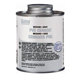 PVC CEMENT -  16 OZ. GRAY