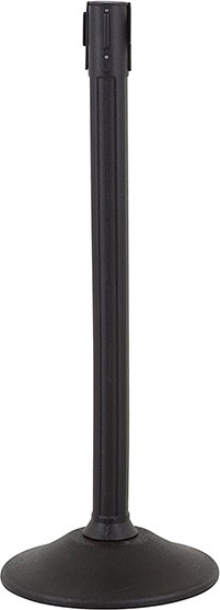 STANCHIONS - BLK 6.5' BELT PR