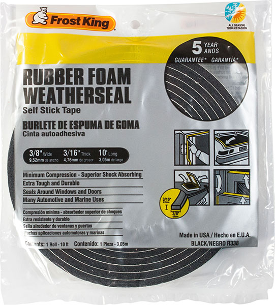 WEATHERSTRIP - 3/8" FOAM TAPE