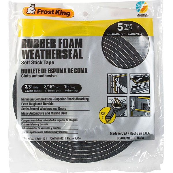 WEATHERSTRIP - 3/8" FOAM TAPE