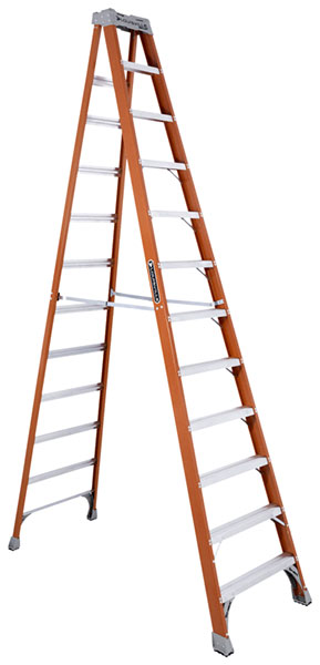 LADDER - FIBERGLASS 12' TYPE 1A ORANGE