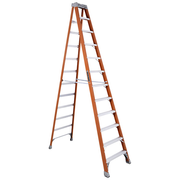 LADDER - FIBERGLASS 12' TYPE 1A ORANGE