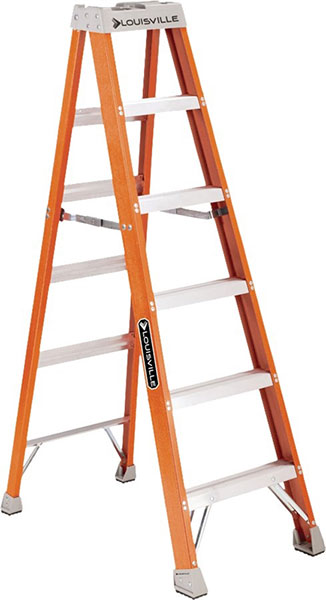 LADDER - FIBERGLASS 6' TYPE 1A ORANGE