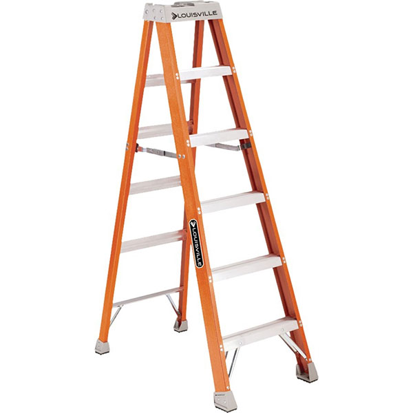 LADDER - FIBERGLASS 6' TYPE 1A ORANGE