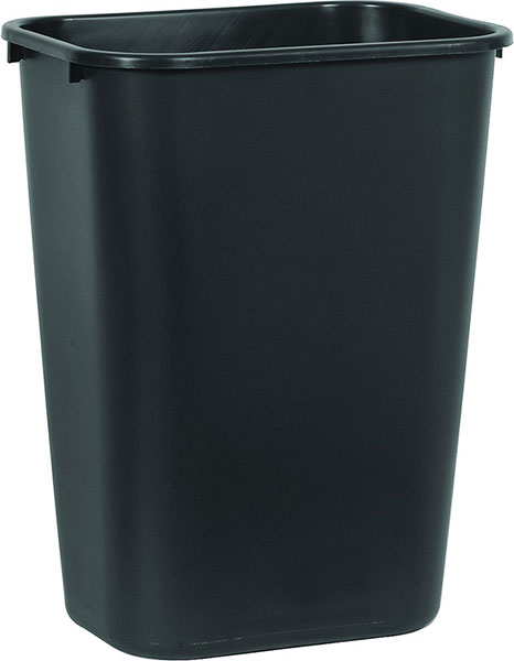 WASTEBASKET - 41 QT. BLACK