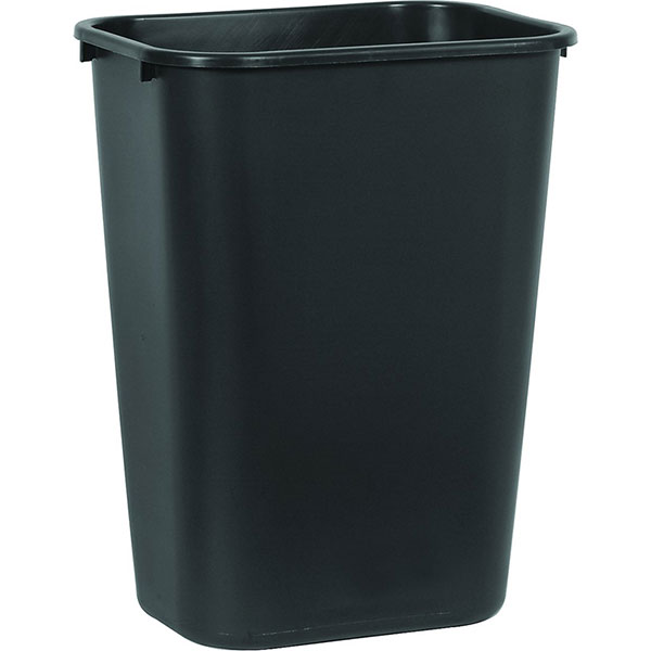 WASTEBASKET - 41 QT. BLACK