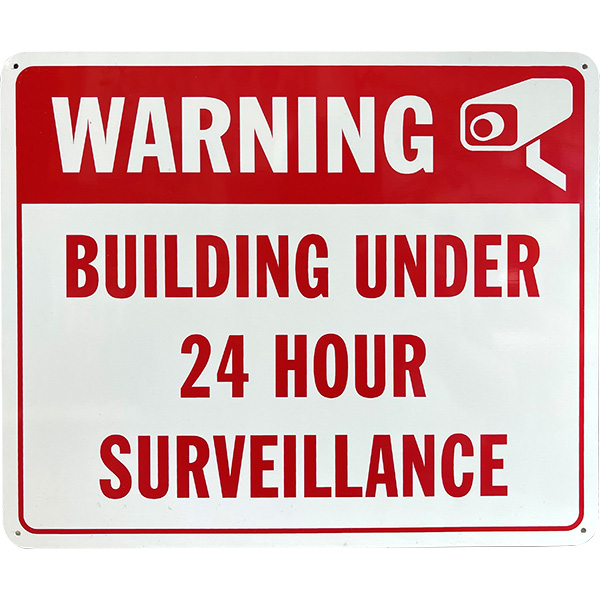 SIGN - 24HR SURVEILLANCE 10 X 12