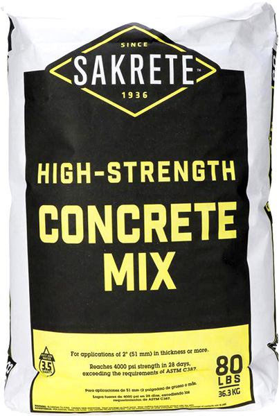 CONCRETE MIX - 80 LB HI STRENGTH