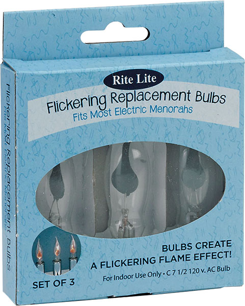 BULB - REPLACEMENTS FOR MENORAH (3 PK.)