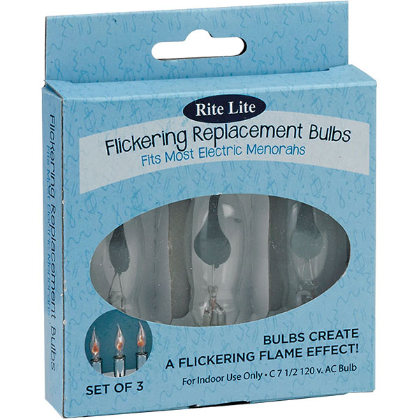 BULB - REPLACEMENTS FOR MENORAH (3 PK.)