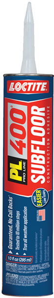 CAULK - PL400 SUBFLOOR ADHESIVE (10 Oz.)