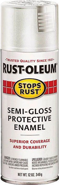 SPRAY PAINT - RUSTOLEUM SEMI-GLOSS WHITE 