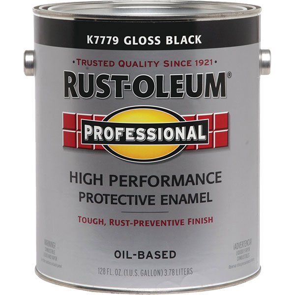 PAINT - RUSTOLEUM GLOSS BLACK ENAMEL (1 GAL.)