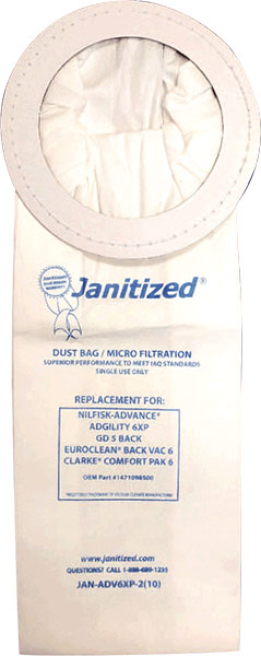 VAC BAG - ADGILITY DUST REPL.