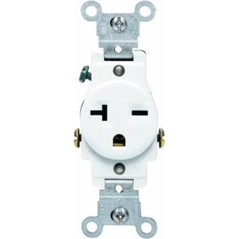 OUTLET - AC 20A-250V WHITE