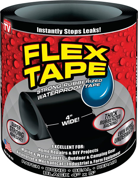 TAPE - FLEX SEAL 4" X 5' BLACK