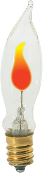 BULB - 3W FLICKER CANDLE BASE